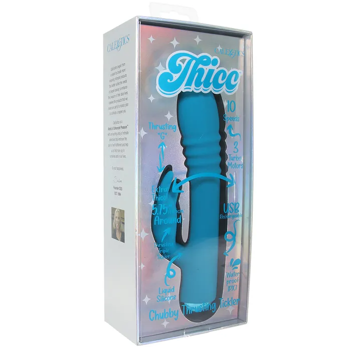 CalExotics Vibrators Thicc Chubby Thrusting Rabbit Vibe