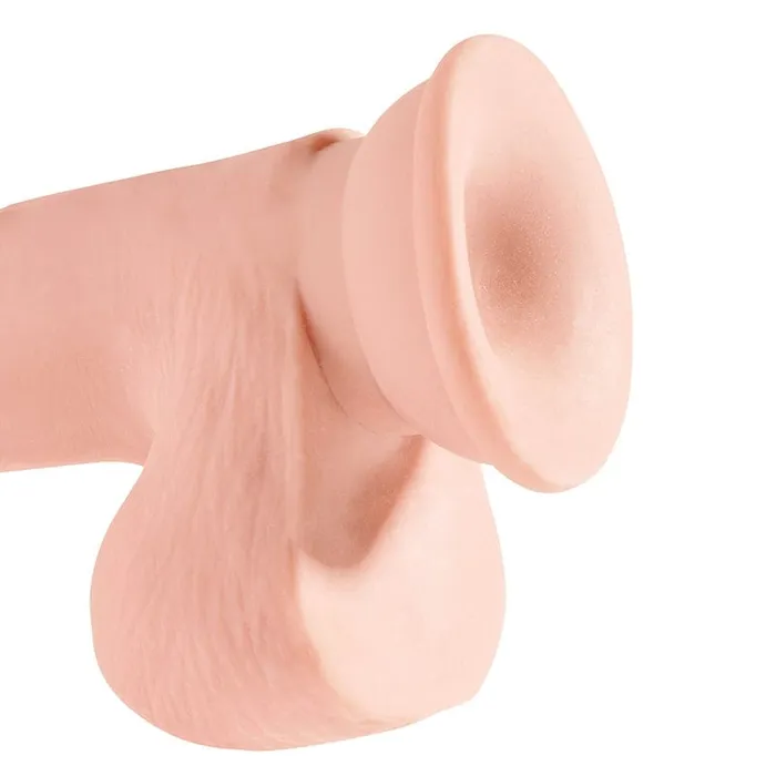 Dildos Pipedream Products Pipedream Products King Cock Plus 65 Triple Density Cock with Balls Beige