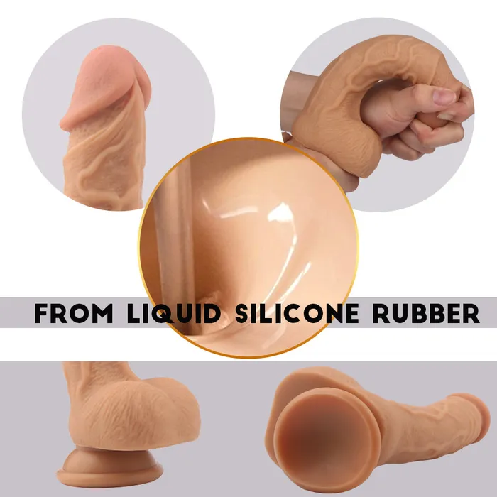 Domlust Realistic Dildo for Women Lifelike Silicone Anal Dildo Female Sex Toys