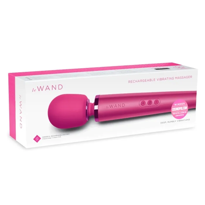 LE Wand Female Sex Toys Rechargeable Vibrating Massager Magenta