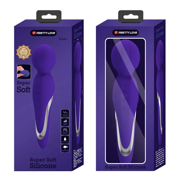 Walter Super Soft Silicone Wand Violet Pretty Love Female Sex Toys Walter Super Soft Silicone Wand Violet Pretty Love Female Sex Toys