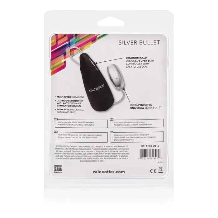 Calexotics Vibrators Super Intense MultiSpeed Silver Bullet Vibrator for Fun and Safe Adventures