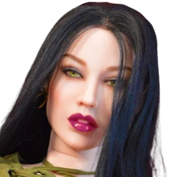 H080 Flawless White Sex Doll Head with High Forehead 122 WM Doll Head Male Sex Toys