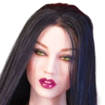 H080 Flawless White Sex Doll Head with High Forehead 122 WM Doll Head Male Sex Toys