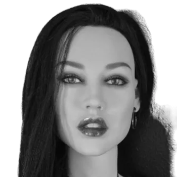 H080 Flawless White Sex Doll Head with High Forehead 122 WM Doll Head Male Sex Toys