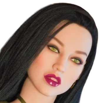 H080 Flawless White Sex Doll Head with High Forehead 122 WM Doll Head Male Sex Toys